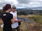 Project Kiwi Trust's Paula Williams explains how the transmitter can track kiwi egg incubation
© WWF/Project Kiwi Trust
© WWF/Project Kiwi Trust